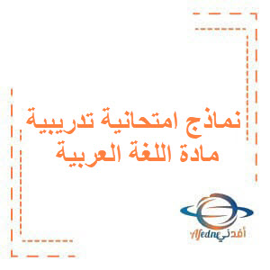 نماذج امتحانية تدريبية مادة اللغة العربية للصف الثالث المهني
